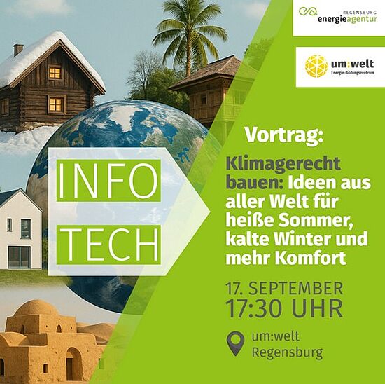 info-TECH: Klimagerecht bauen - Ideen aus aller Welt für heiße Sommer, kalte Winter und mehr Komfort