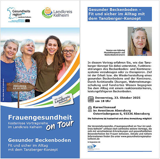 Gesunder Beckenboden - Fit und sicher im Alltag mit dem Tanzberger-Konzept