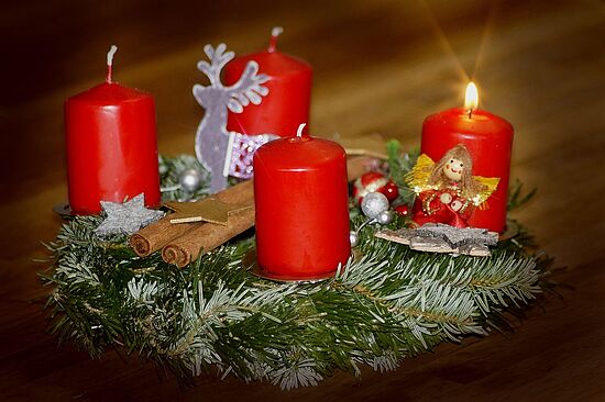 Anleitung zum Adventskranz binden
