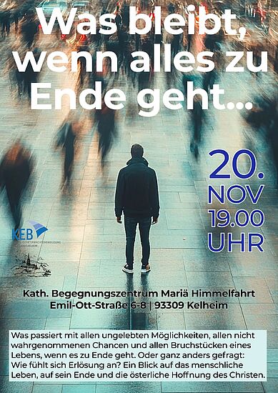 Was bleibt, wenn alles zu Ende geht?