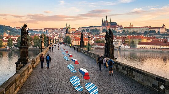 Gemeinsamkeiten entdecken: Bayerisch-Böhmisch  durch Prag
